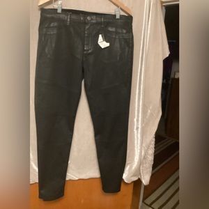 Banana Republic skinny coated canvas Jeans NWT Sz 32